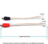 GaoZo Speaker Wire To RCA Female Adapter, RCA Plug Cable,RCA Plug Adapter (Black/Red)