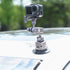 IMT 3" Camera Car Suction Cup Mount with Quick Release Pump, 1/4" & 3/8" Screws, Vehicle Camera Mount Compatible with
