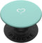 Aqua Teal Blue Hand Drawn Heart Minimalist Love PopSockets Standard PopGrip