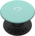 Aqua Teal Blue Hand Drawn Heart Minimalist Love PopSockets Standard PopGrip