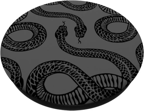 Slithering Black Snakes Drawing PopSockets Standard PopGrip