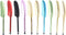 Hemobllo 10 Pcs Feather Stylus Pens, Colorful Capacitive Stylus for Touch Screen Smartphones and Tablets (Mixed Colors)