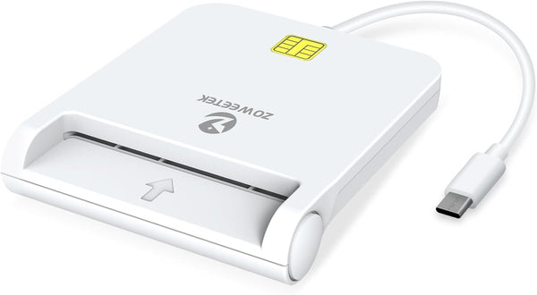 ZOWEETEK CAC Reader Military, USB C CAC Reader for Mac OS/Windows/Linux, Compatible with Military Common Access Card
