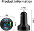 4 Ports USB Car Charger USB Adapter with Voltmeter,Type C Port PD 3.1/QC 3.0 Super Fast Charging Car Cigarette Lighter Plug for iPhone 14 13 12,S22 S21 S20,iPad Pro& More Mobil Phone (Black) by KIFIDAN