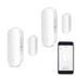 WiFi Door Sensor, Smart Window Contact Sensor for Home Security, Compatible with Alexa and Google Assistant, 2 Pack