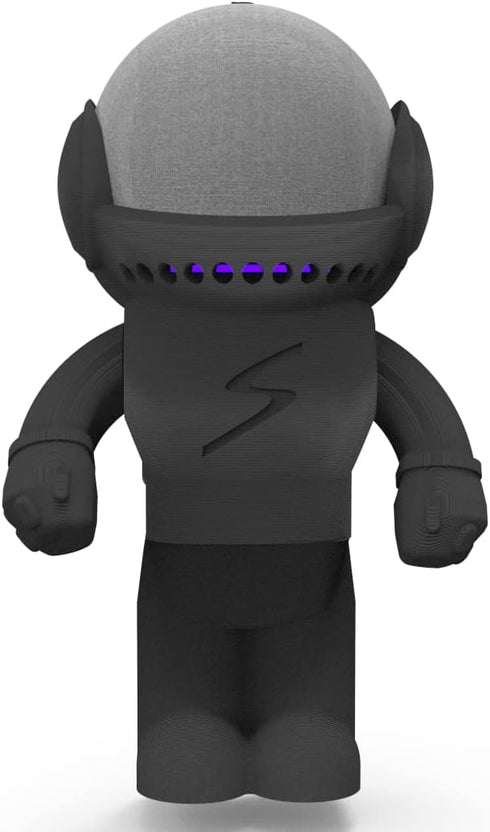 Splin Table Stand Holder for Amazon Alexa Echo Dot (4th & 5th Gen) and Apple HomePod Mini, Astro Hero Style (Black)