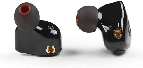 in Ear Monitor Headphones, HiFi Stereo IEM Earphones, Dynamic Dual Driver Wired Earbuds with Detachable Cable, Noise Canceling Headset for Singers Musicians Drummers Audiophile (Black)