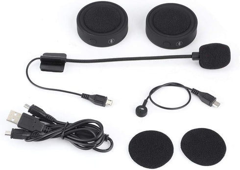 KIMISS BT17 Motorcycle Helmet Bluetooth Headset - Waterproof Stereo Music Headphones for Hands-Free Riding.
