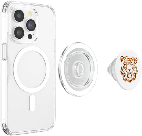 PopSockets MagSafe PopGrip for iPhone Bengal Tiger Art Design For Men Women Kids