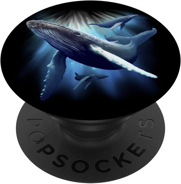 Blue Whale Humpback Marine Sea Animal Ocean Save Whales PopSockets Standard PopGrip