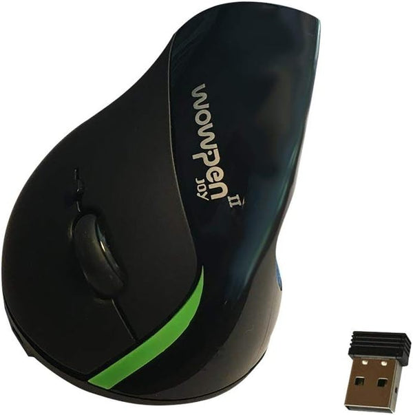 Wow Pen Joy II Wireless Optical Mouse - Ergonomic 6 Buttons, Silver (WP-012-S-EW)