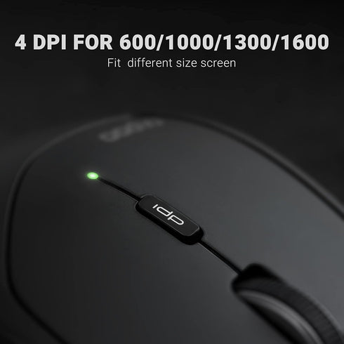 Rapoo Multi-Device Wireless Mouse, Bluetooth 5.0/3.0 + 2.4GHz Optical Mouse with USB Nano Receiver, Ergonomic
