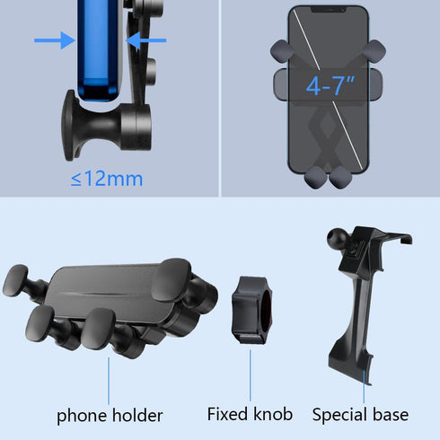 Car Phone Holder Mount for Benz G G-Class 2019-2024, AMG G63 G500 G55 W463 Mobile Cell Bracket