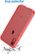 JETech Case for iPhone XR 6.1-Inch, Non-Yellowing Shockproof Bumper Cover, Anti-Scratch Clear Back (Red)
