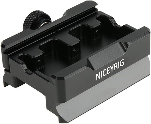 NICEYRIG Quick Release Clamp for ARCA Swiss Standard, with Bottom Plate for Manfrotto Gimbal Tripod Switch Adapter
