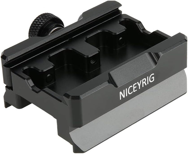 NICEYRIG Quick Release Clamp for ARCA Swiss Standard, with Bottom Plate for Manfrotto Gimbal Tripod Switch Adapter