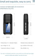USB Bluetooth 5.0 Transmitter Receiver for TV, Portable Wireless Adapter, 3.5mm Jack Audio Bluetooth Transmitter for