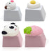 Cute Keycap 4 pcs, Custom 3D Model Keycap for Cherry MX Switches Mechanical Gaming Keyboard (Cute Animal Keycaps)