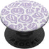 Light Pastel Purple White Dripping Smile Face PopSockets Standard PopGrip