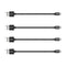 COSOOS 4 Short USB Type C Cables (9in/23cm) - Nylon Braided Fast Charge & Sync for Samsung Galaxy, Google Pixel, LG.