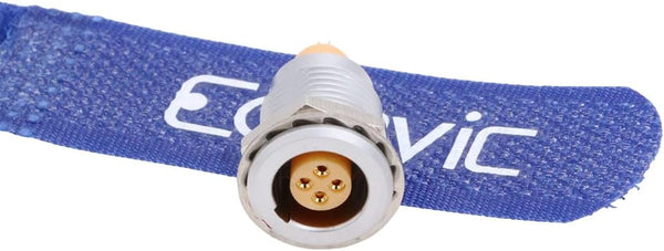 Eonvic 0B 4 Pin Aviation Connector, Push Pull Circular Connector Plug for Arri LBUS FIZ MDR Wireless Focus (4 Pin, Egg