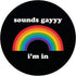 Sounds Gay Funny LGBT Pride Stuff Queer LGBTQ Retro Rainbow PopSockets Swappable PopGrip