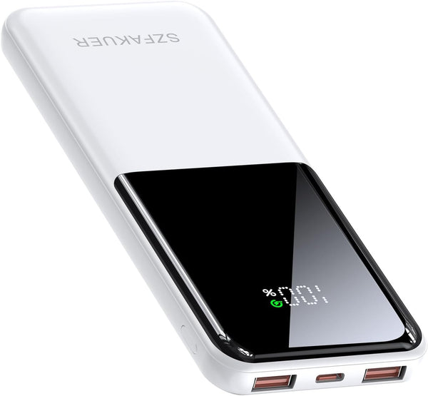 Szfakuer Portable Charger,Slim 10000mAh Power Bank,22.5W USB-C Fast Charging Battery Pack Compatible with
