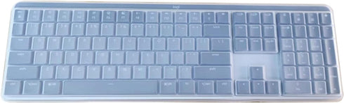 Silicone Keyboard Skin for Logitech MX Mechanical Wireless Full Size Keyboard, Clear (Not for Mini/Keys Advanced/Craft)