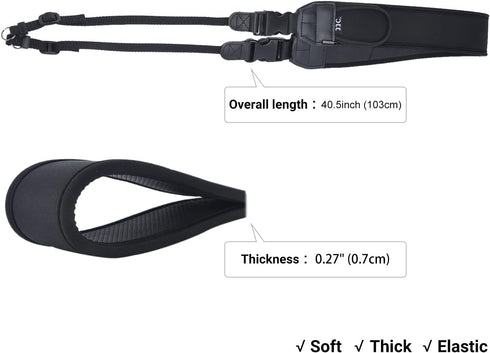 Universal Soft Neoprene Shoulder Neck Strap for DSLR Camera, Quick-Release Camera Strap for X100V, Canon R5, R6, R7,