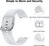 E ECSEM Bands Compatible for Gydom IDW13/IDW19/LW51 Band Soft Silicone Waterproof Adjustable Sport Watch Strap Replacement Wristbands for Gydom Smartwatch for Men Women