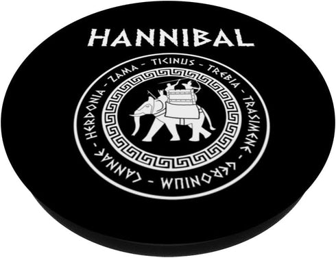 Hannibal Barca 2nd Punic War Battles War Elephant Symbol PopSockets Swappable PopGrip