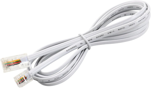 Uxcell Telephone RJ11 6P4C to RJ45 8P8C Connector Plug Cable for Landline
