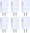 Eversame 6-Pack Adaptive Fast Charging Wall Charger, USB Block for Samsung Galaxy, iPhone, LG, HTC