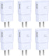 Eversame 6-Pack Adaptive Fast Charging Wall Charger, USB Block for Samsung Galaxy, iPhone, LG, HTC