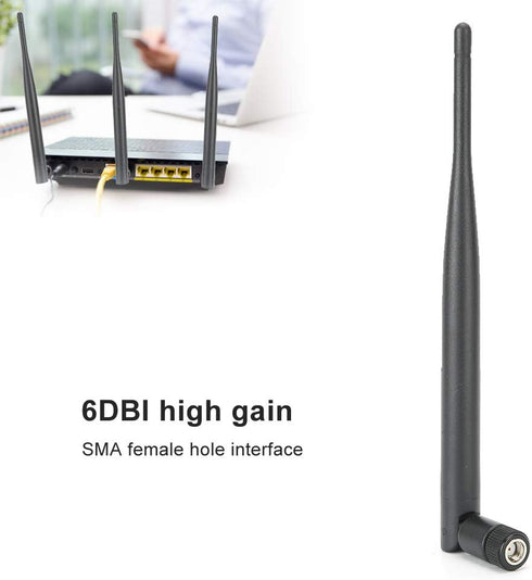 Heayzoki 2 Antenna,2.4/5G 6DB Pcs Router Dual Frequency Antenna, System High Gain Dual-Band SMA Inner Hole,Suitable