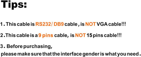 CableCreation USB to RS232 Serial Adapter (FTDI Chipset), Gold Plated DB9 Converter Cable for Windows and Mac OS X