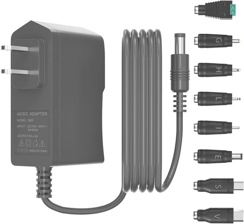 ZYHKJYL DC/AC 6V 2A Power Supply Adapter Universal 6V 2A 1.8A 1.5A 1A
