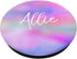 Allie Name Colorful Girl Universe Space Gift Cute Pink Blue PopSockets Swappable PopGrip