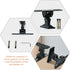 Uonlytech Speaker Stand Wall Mount Brackets for Speakers, Zinc Alloy Universal Speaker Shelf with 360° Rotation
