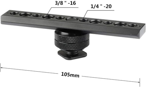 CAMVATE Standard NATO Safety Rail 105mm with Shoe Mount & 3/8"-16 Female Thumbscrew