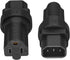 TEWOXIN 5 IEC320 C14 5-15R Plug,3-Prong 125V 15A,for PCS to Power Adapter US Standard Grounding Connector, Computer