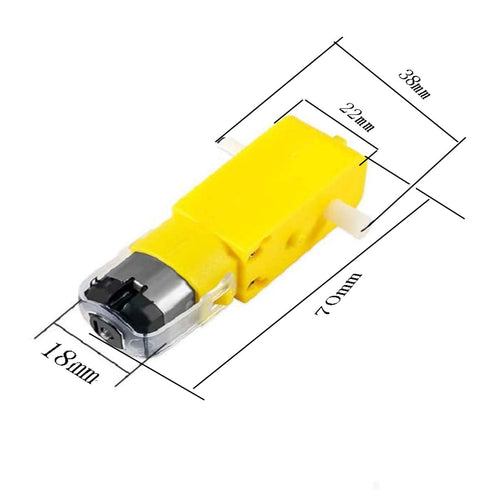 LYLGO Pack 2 3V-6V of Dual Shaft DC Gear Motors TT Motor Strong Magnetic Interference for Robot Smart Car Toys Electric