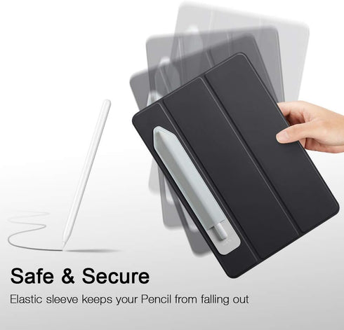 ESR Pencil Holder Compatible with Pencil (2nd/1st Generation) & Pencil (USB-C), Stylus Pens Protected, Silver Grey