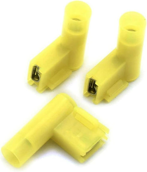 AKOAK 36 Pack 12-10 Gauge Yellow Fully Insulated Flag Wire Connectors for Electrical Wiring