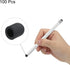 MECCANIXITY 100pcs 5.5mm Fine Tips Conductive Rubber Stylus Pen for Capacitive Touch Screen Universal Replacement