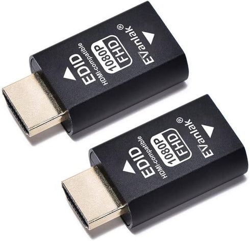 EVanlak 3rd Generrtion Hdmi Edid Emulator Passthrough Eliminated Emulator Adapter Work with Mac