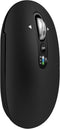 INFINMIND Wireless Bluetooth Mouse,USB+BT2,Slim Pebble Multi Device Small Travel Mice,Metal 4 Way Super