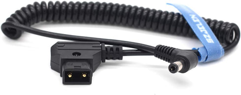 Anton Bauer D-Tap to 12V DC2.5 Right Angle Power Coiled Cable for KiPRO LCD Monitor