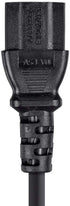 Monoprice 5-15P 60320 C13, 18AWG, 10A/1250W, 125V, 3-Prong, 2ft, Power Cord - NEMA to IEC Black