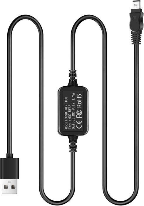 TKDY AC-L100 Charger for Sony Hi8 Handycam, USB Power Cord for DCR TRV128 TRV103 TRV130, Replace AC-L10A